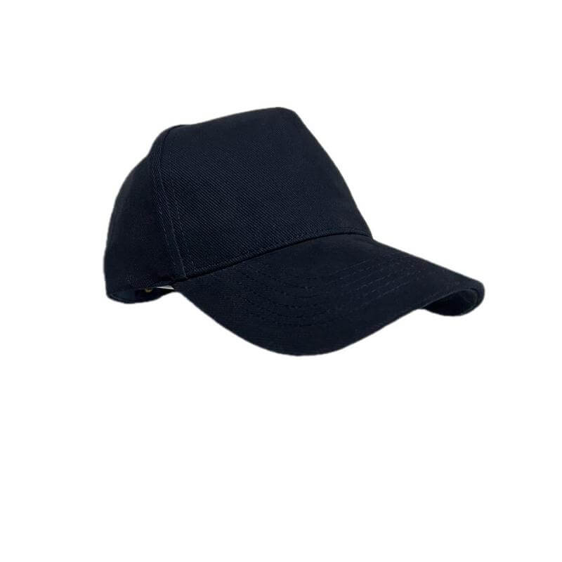 NARVA - 5 Panel Heavy Brushed Cotton Cap - Navy Blue