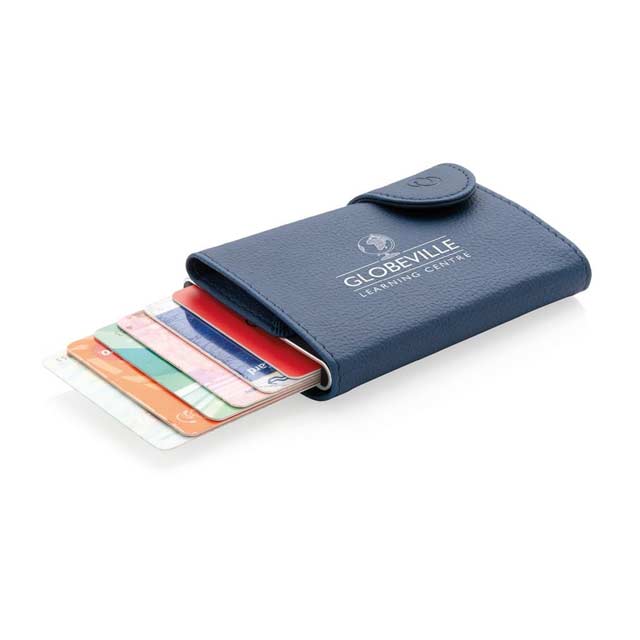 OTACI - c-secure PU RFID Card Holder &amp; Wallet Navy Blue
