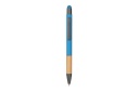 AYTOS - Metal Stylus Pen with Bamboo Grip and Rubberized Aluminium Barrel - Blue