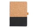 BORSA - eco-neutral A5 Cork Fabric Hard Cover Notebook and Pen Set - Black