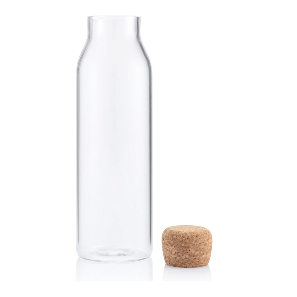 DELLACH - Borosilicate Glass Bottle with Cork Lid - 1000ml