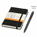 Moleskine Classic Large Notebook &amp; Go Pen Set (Black)