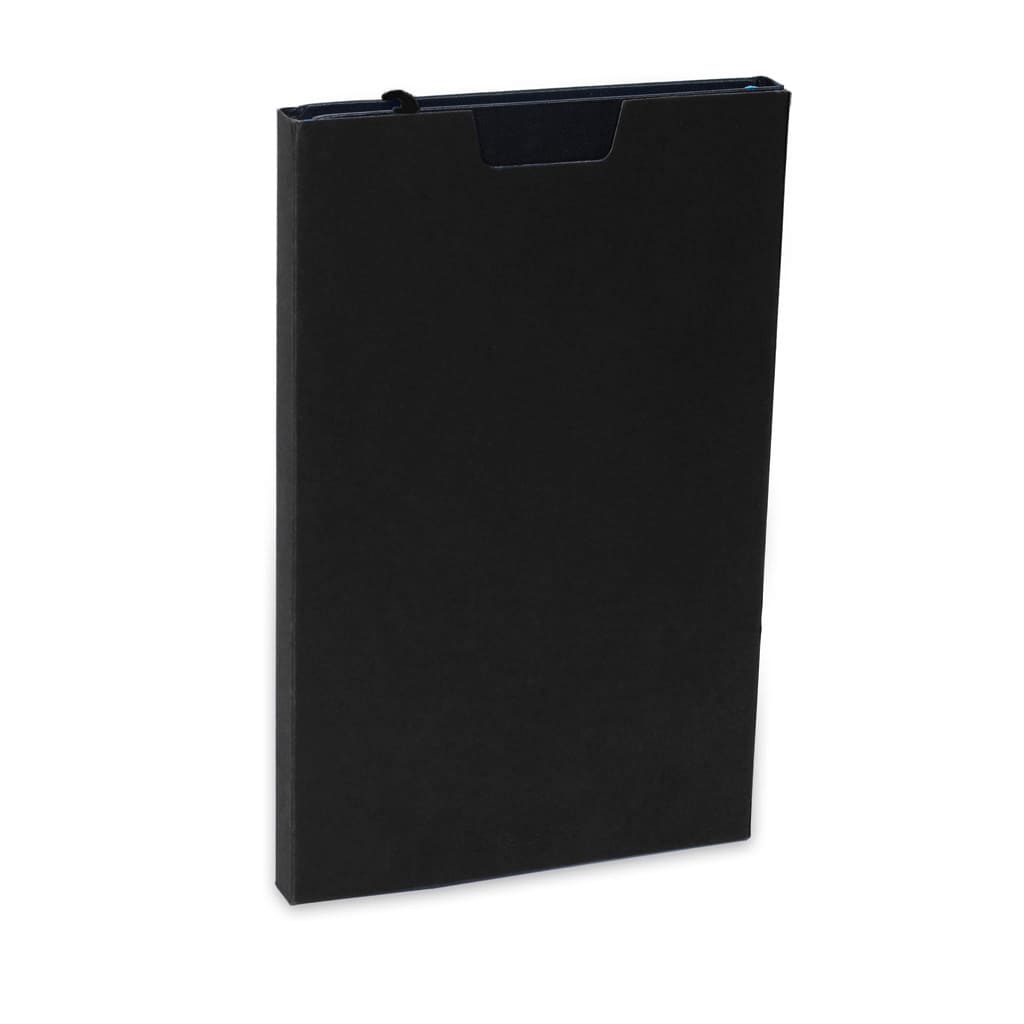 BUKH - SANTHOME A5 Hardcover Ruled Notebook Black Glossy