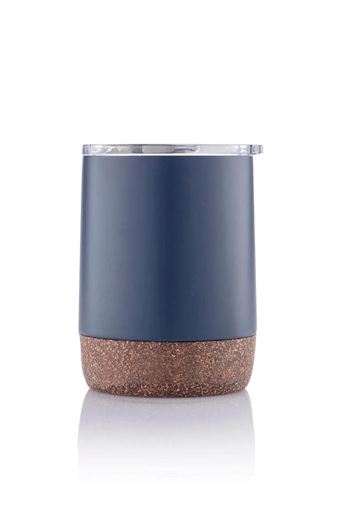 GOUDA - Hans Larsen Vacuum Mug With Cork Base - Blue