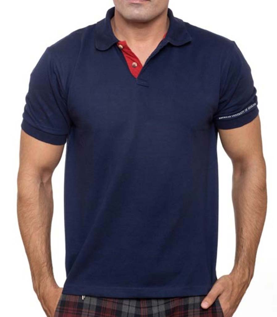 Santhome Highlander DryNCool Men's Polo Shirt - Navy Blue