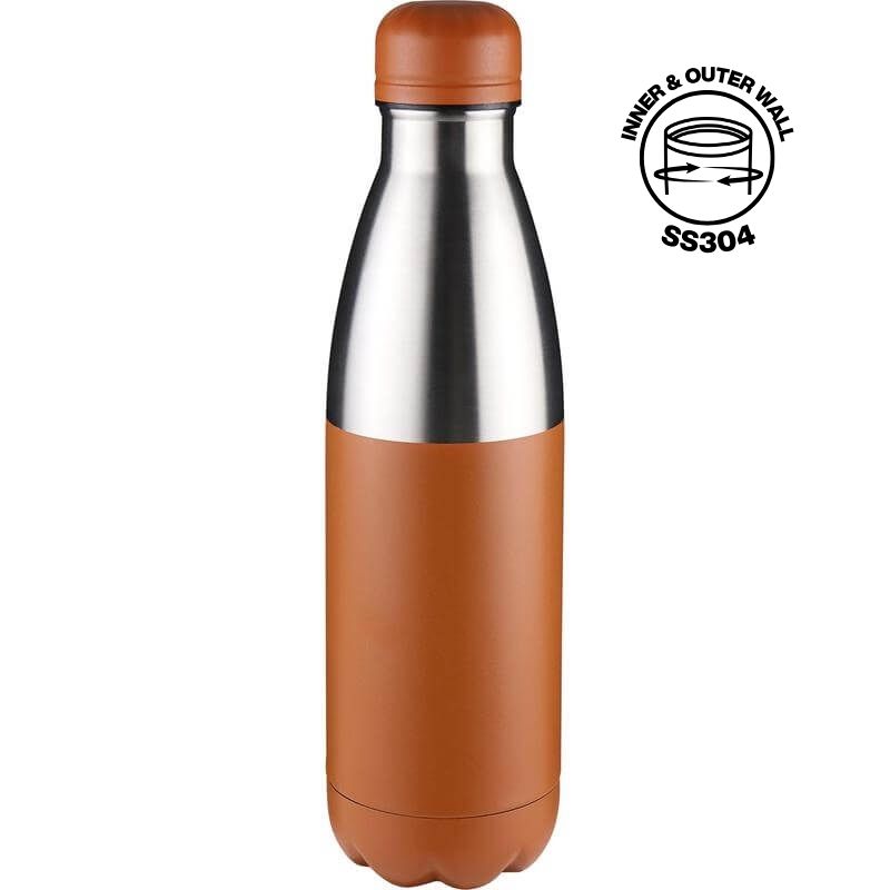 HOPA - Hans Larsen Double Wall Stainless Steel Water Bottle - Orange