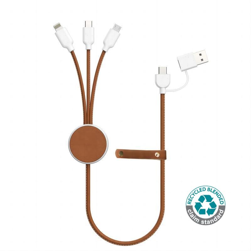 KOPER - @memorii Recycled 6-in-1 Charging Cable - White