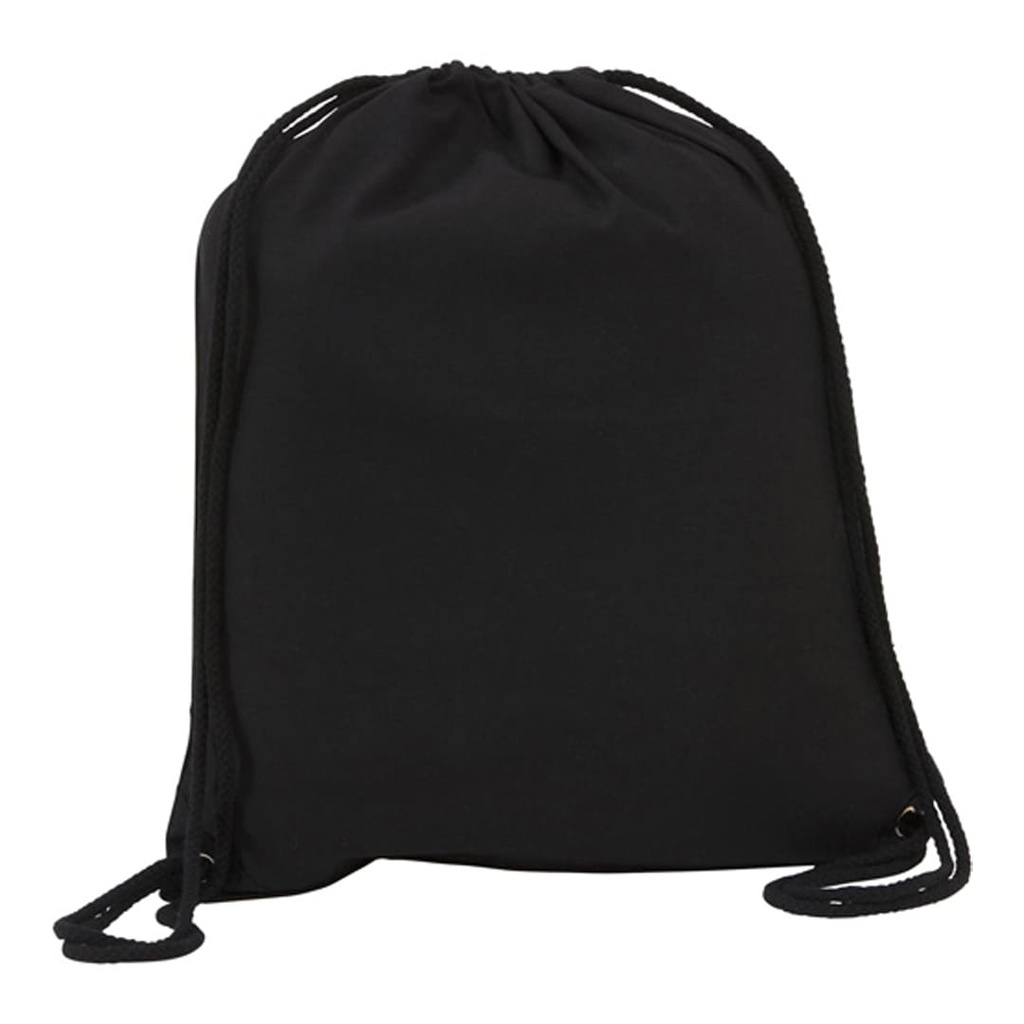 Eco-neutral Cotton Drawstring bag 240GSM - Black