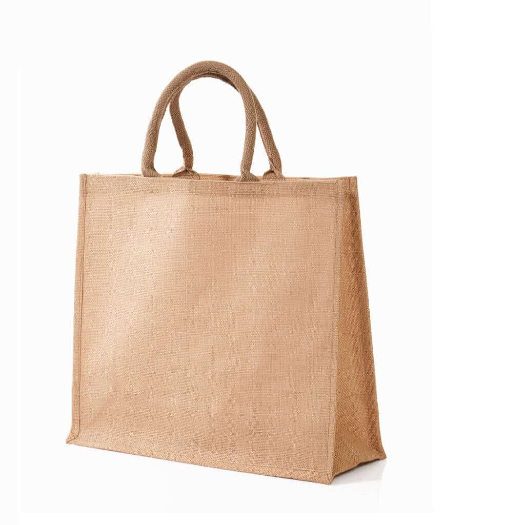 Eco-neutral Jute Shopping Bag - Horizontal - Natural