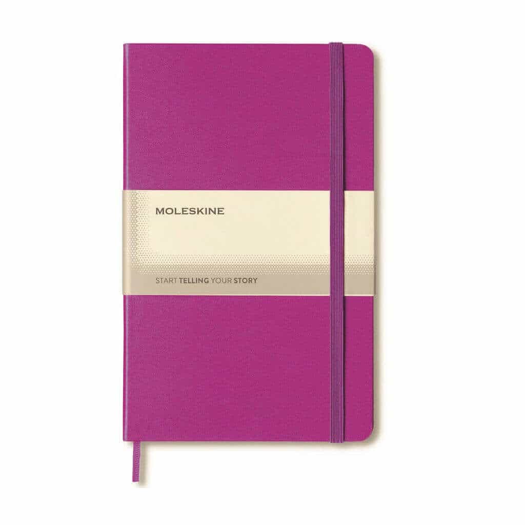 Moleskine Classic Hard Cover Large Ruled Notebook - Orchid Purple