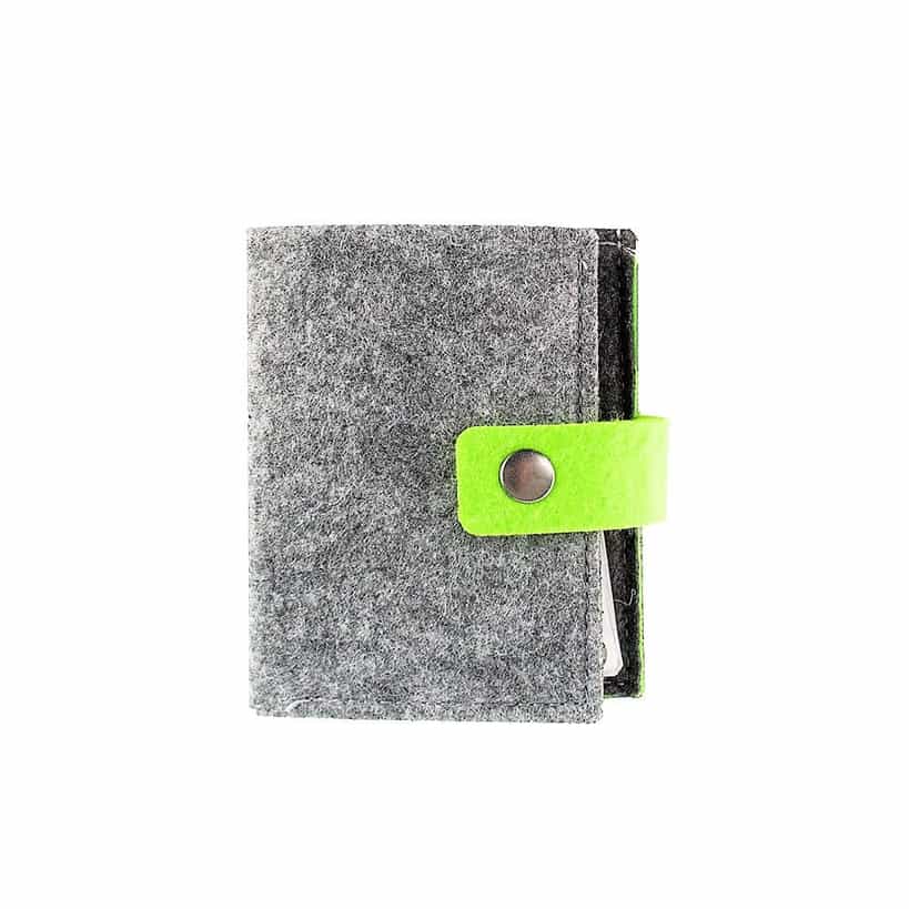 Eco-neutral Felt Cards Holder - Light Grey