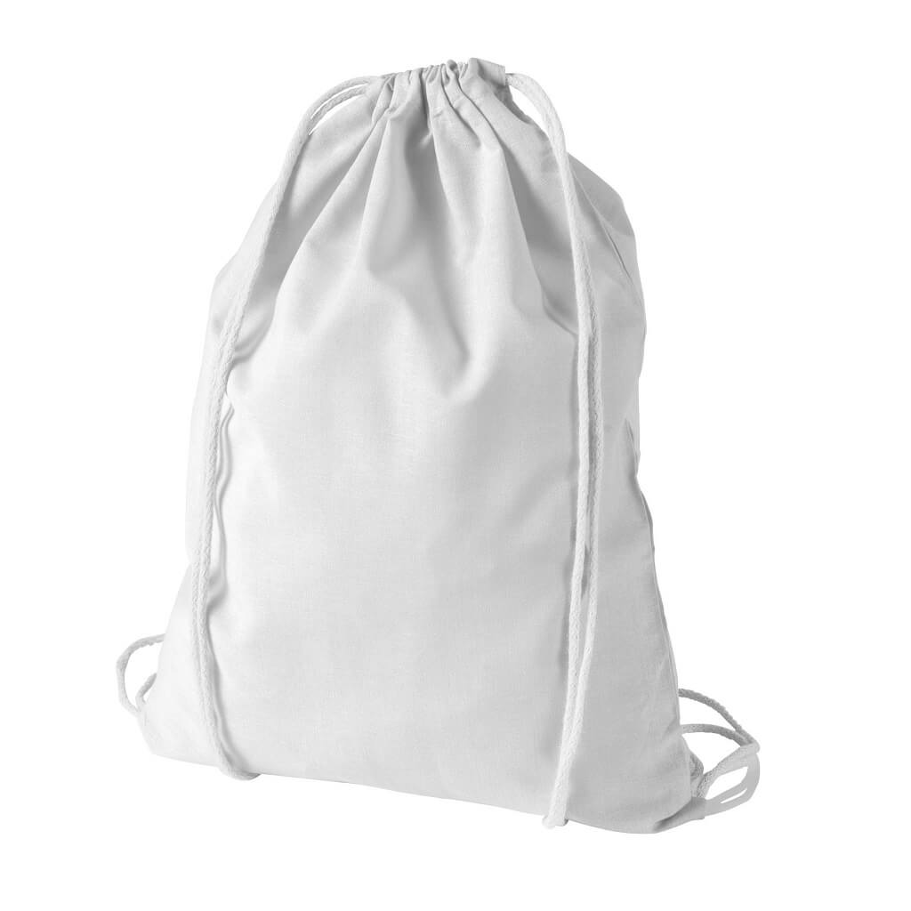 Eco-neutral Cotton Draw String Bags 240GSM -White