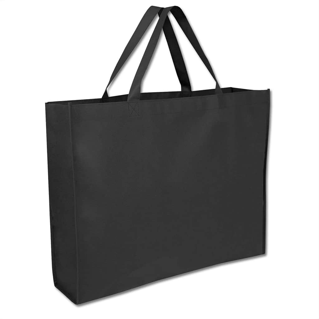 Non-woven Shopping Bag Horizontal - Black