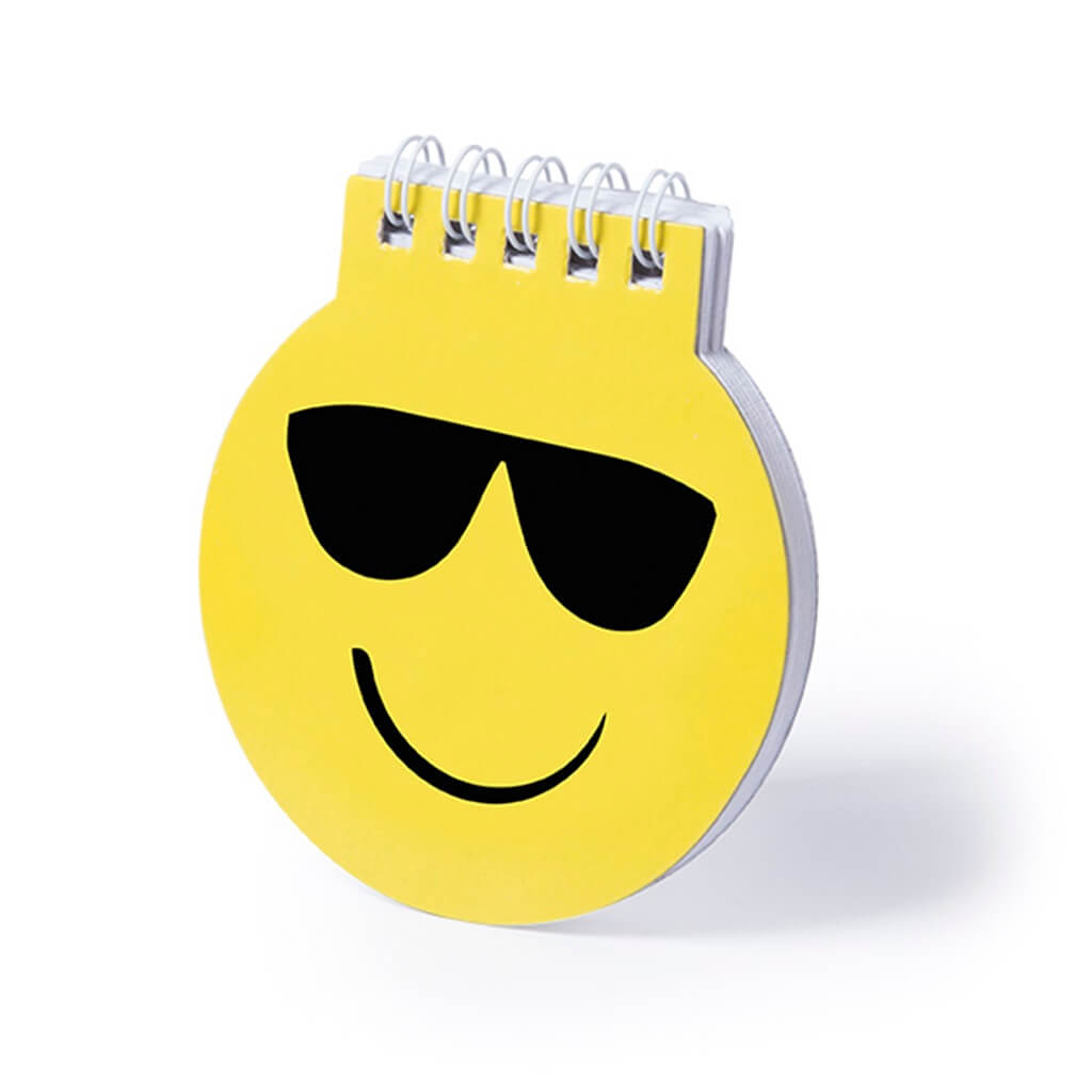 Notebook Of Cheerful Emoji Designs - Sunglass