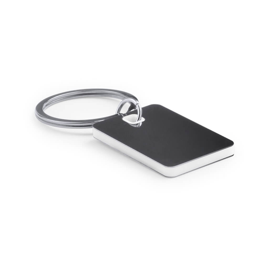 Stainless Steel Keychain In Bicolor Design