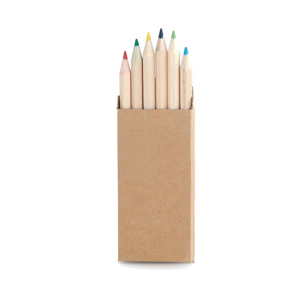 TERVEL - Color Pencil Set in natural cardboard box
