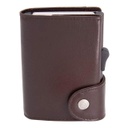 MARALIK - c-secure Classic Italian Leather RFID Wallet Mogano