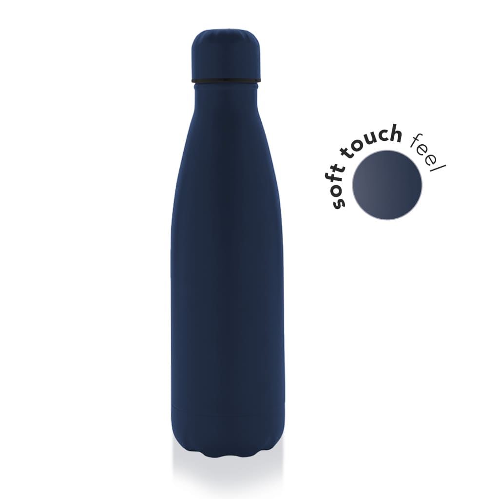 GRODNO - Soft Touch Insulated Water Bottle - Navy Blue
