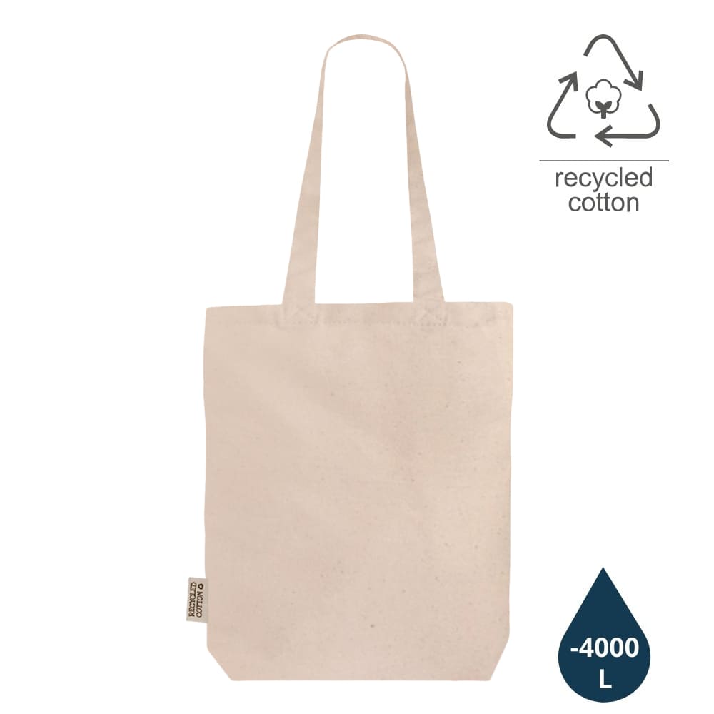 DARGUN - GRS-certified Recycled Cotton Tote Bag with Gusset - Natural
